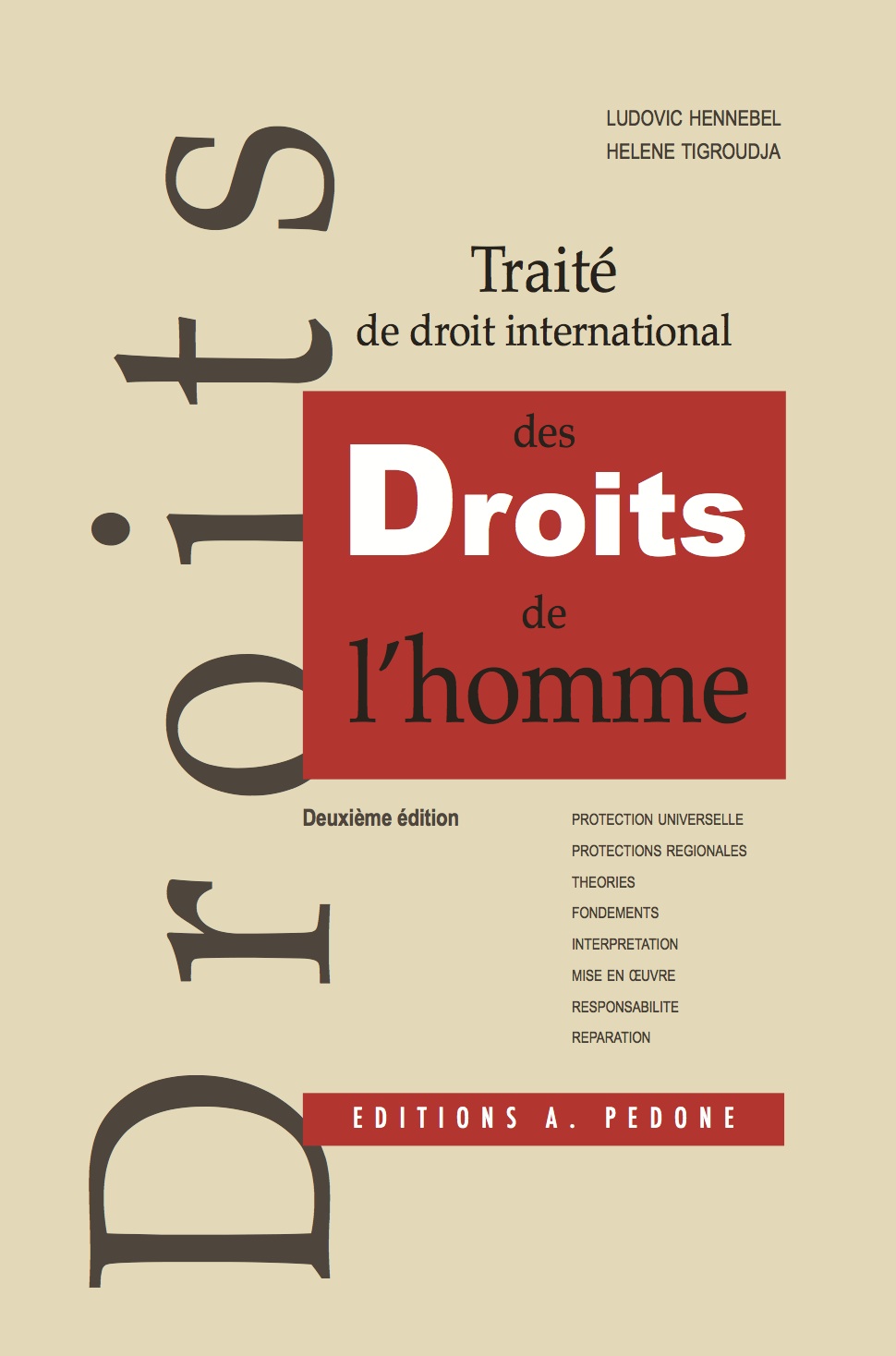 Traité De Droit International Des Droits De Lhomme Editions Pedone