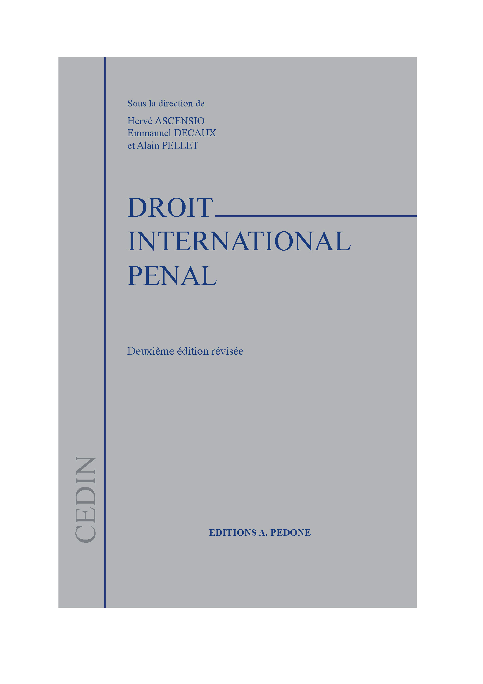 Droit International Pénal Editions Pedone 8273