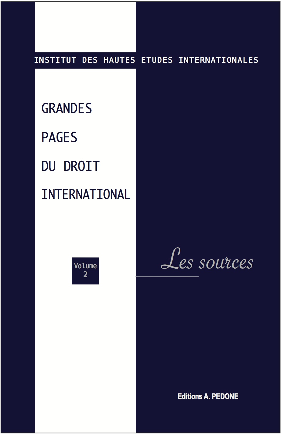 Grandes Pages Du Droit International Editions Pedone 7885